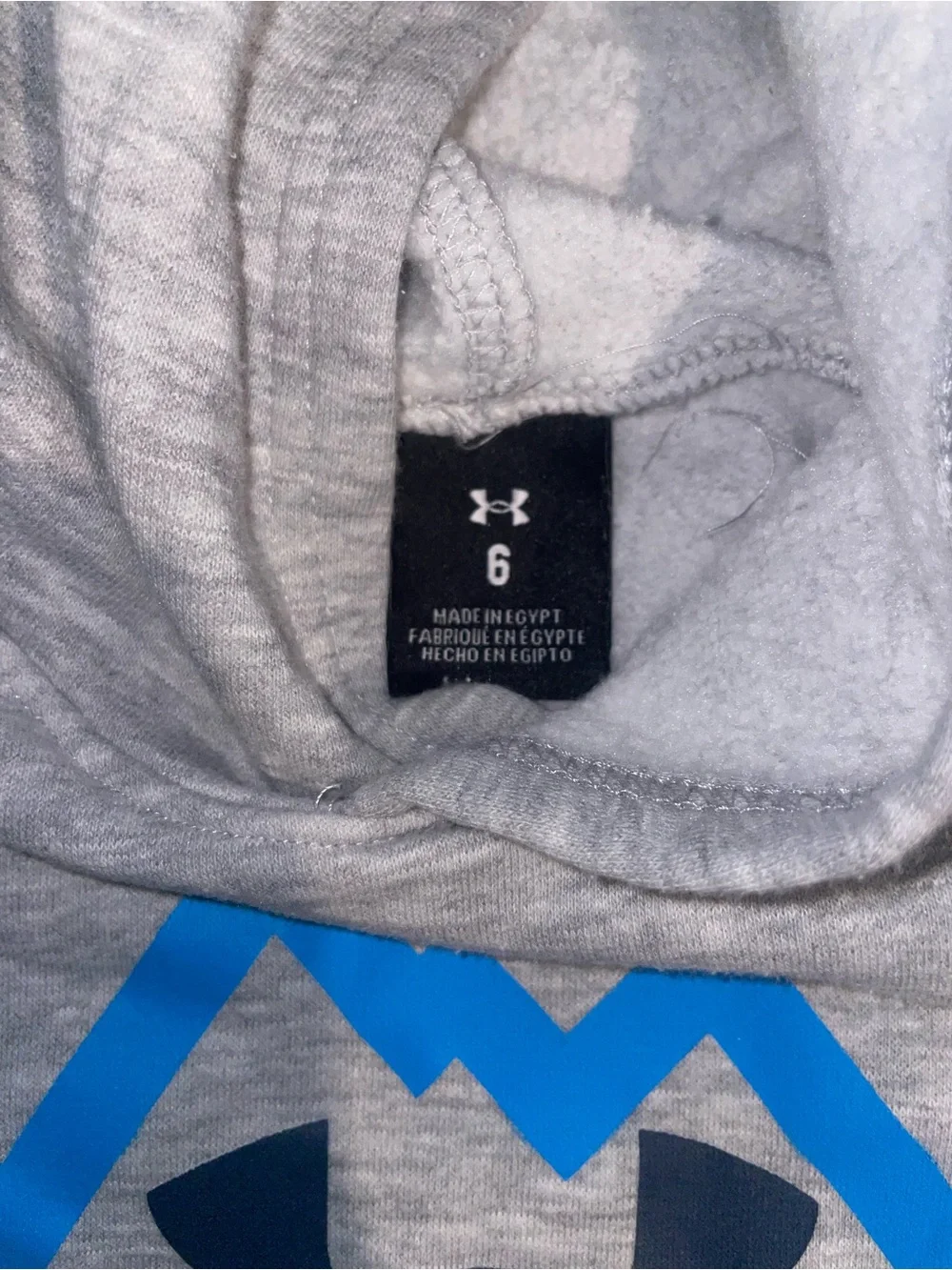 Under Armour Kids Hoodies in Olive Green & Light Heather Gray